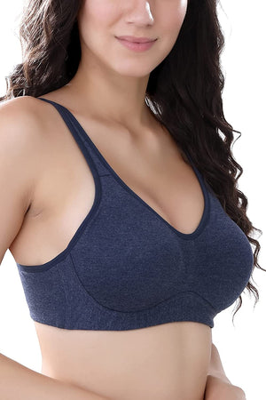 Style Dunes Women's Cotton Bra - Seamless Non Padded Non Wired