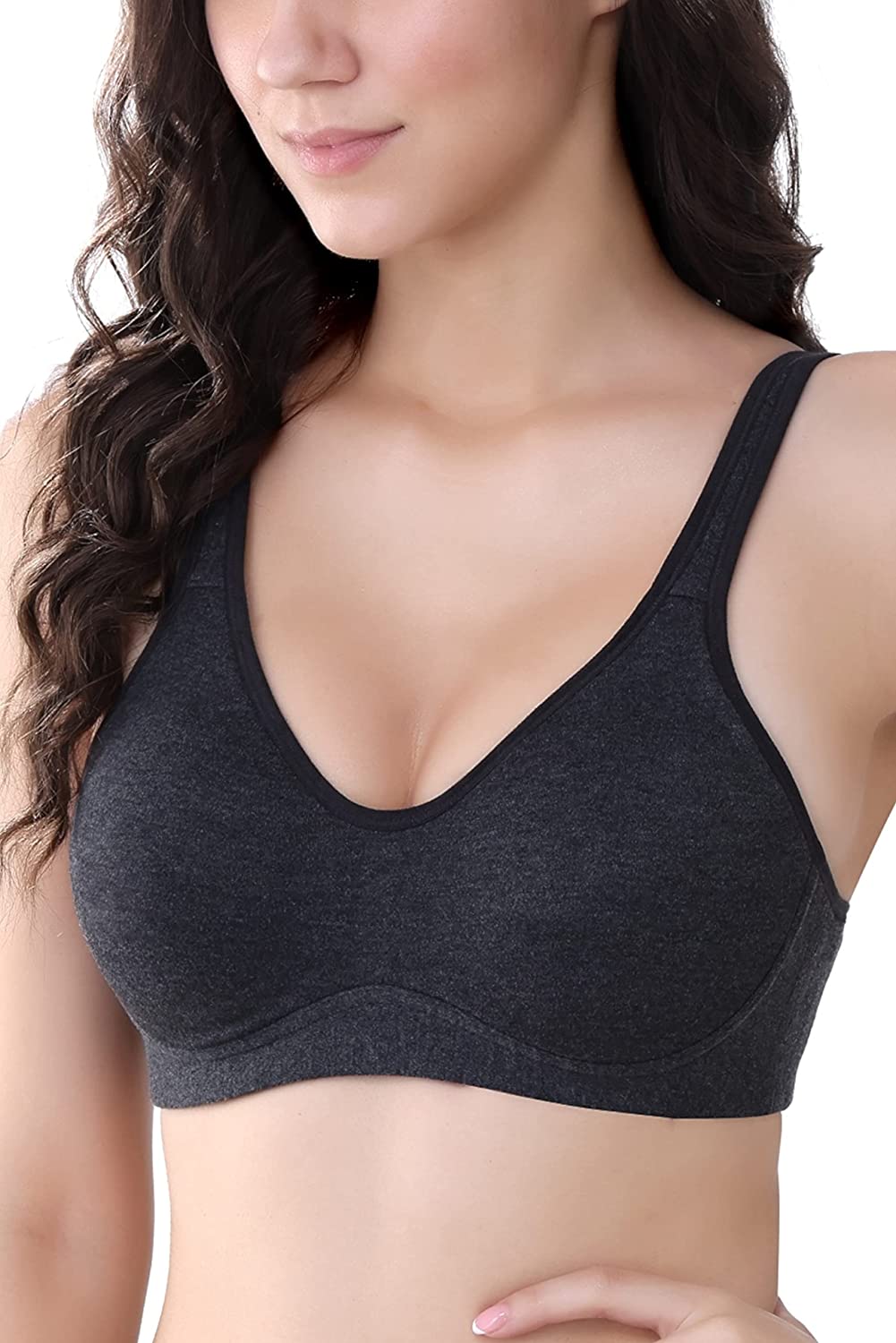 Style Dunes Women's Cotton Bra - Seamless Non Padded Non Wired Full Co -  Wowxop